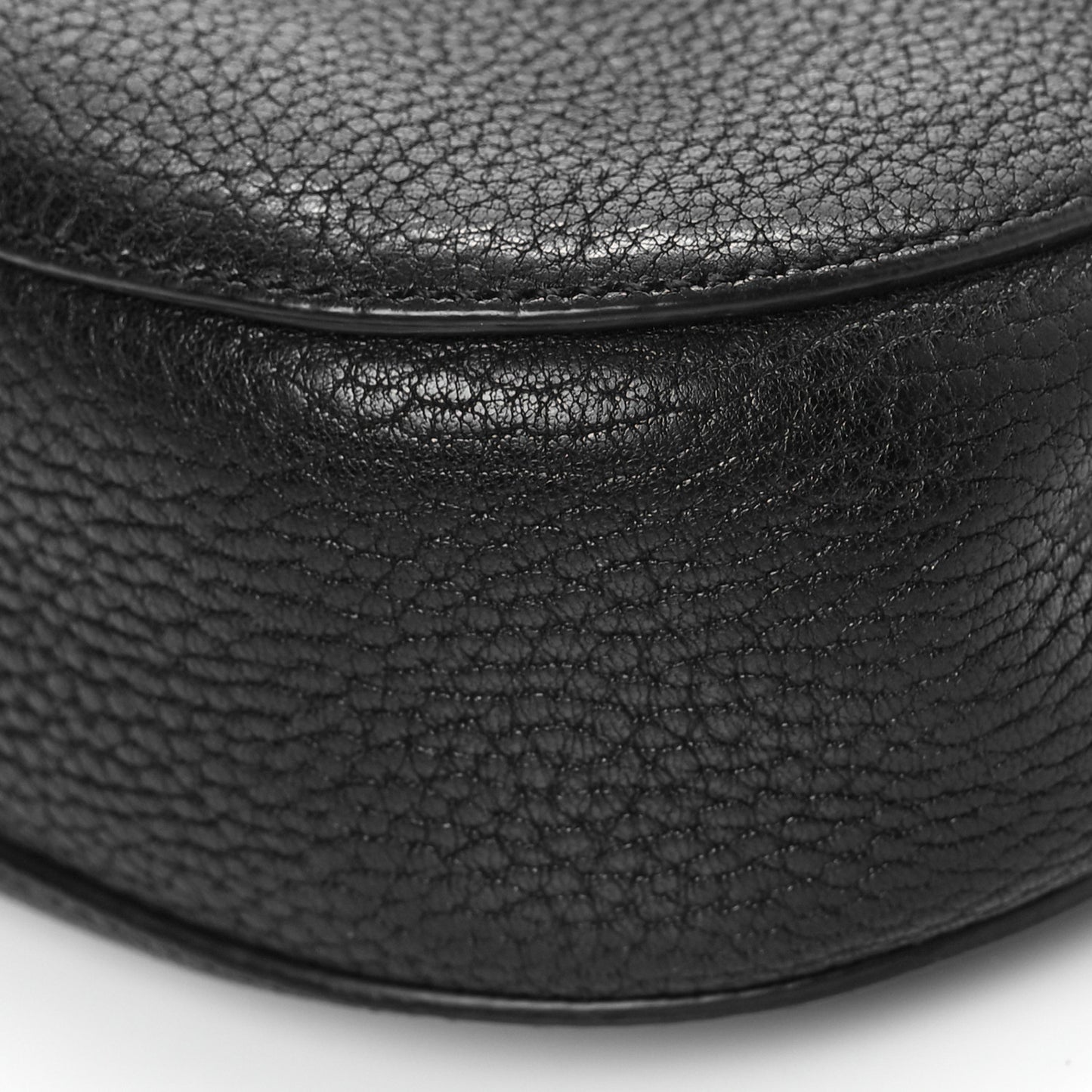 Grained Lambskin Mini Drew Shoulder Bag Black