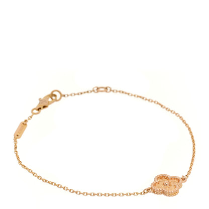 Van Cleef & Arpels 18K Rose Gold Sweet Alhambra Bracelet 1 of 4