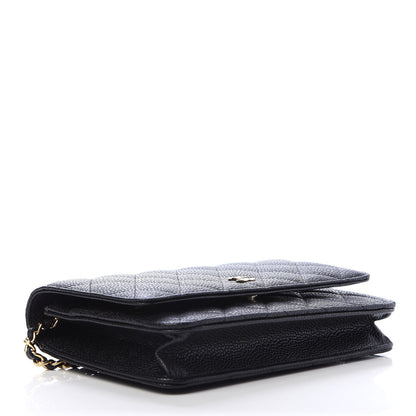 Chanel Caviar Quilted Wallet On Chain WOC Black 4 of 12
