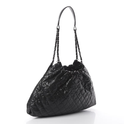 Chanel Caviar Quilted Medium Elastic Shopping Tote Black 2 of 9