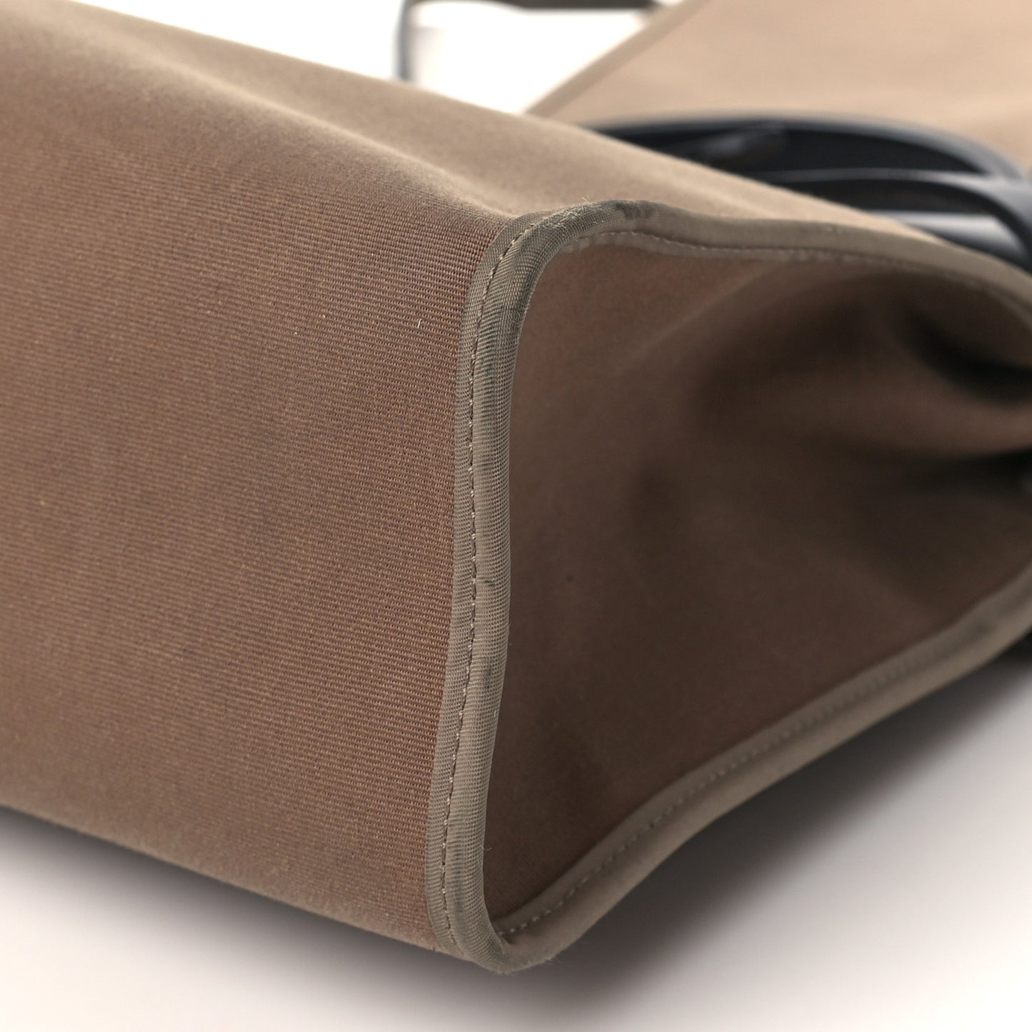 Vache Hunter Toile Herbag Zip 31 PM Etoupe Bleu Indigo