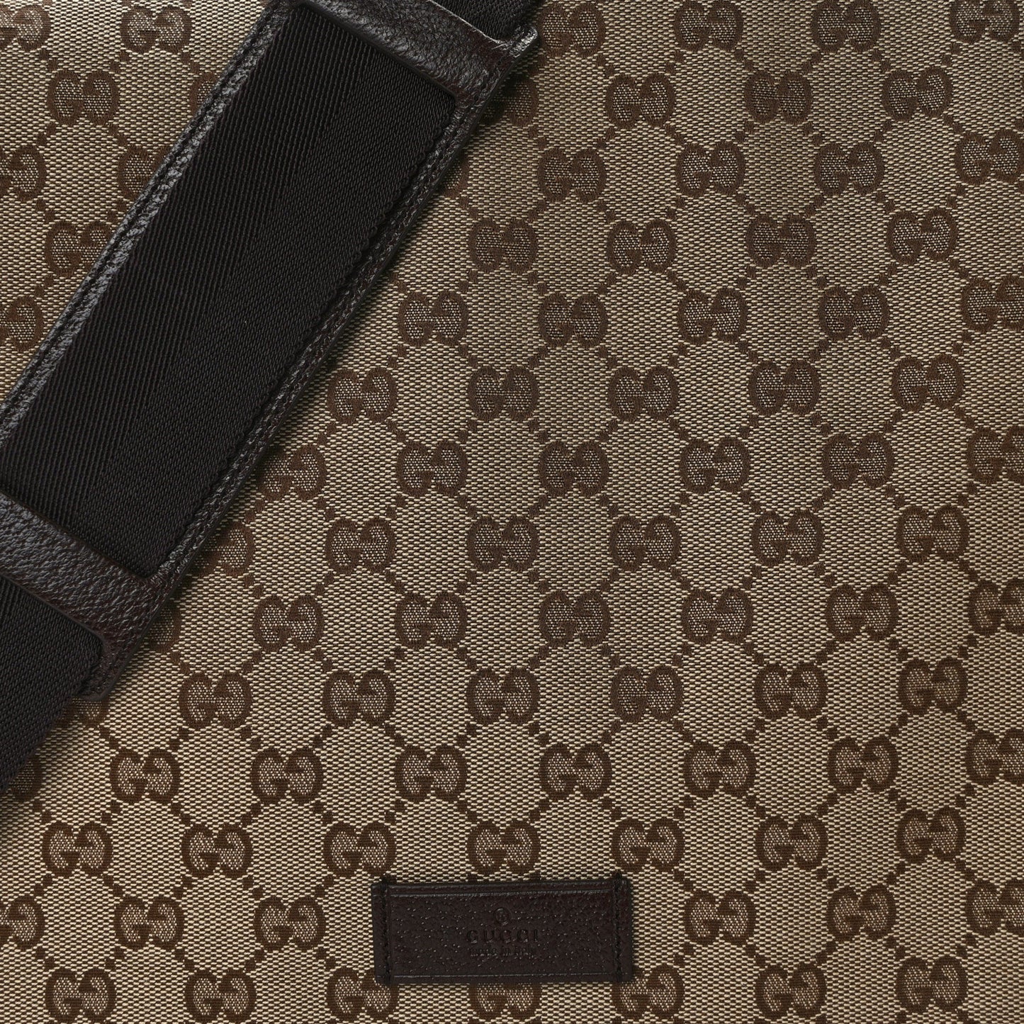 Monogram Small Flap Messenger Bag Beige Dark Brown