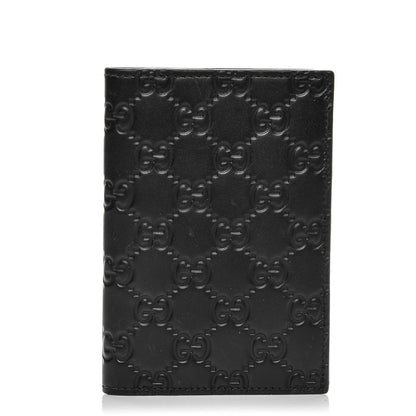 Gucci Guccissima Signature Passport Case Black 1 of 6