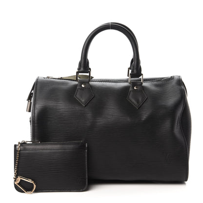 Louis Vuitton Epi Speedy 25 Black 11 of 13