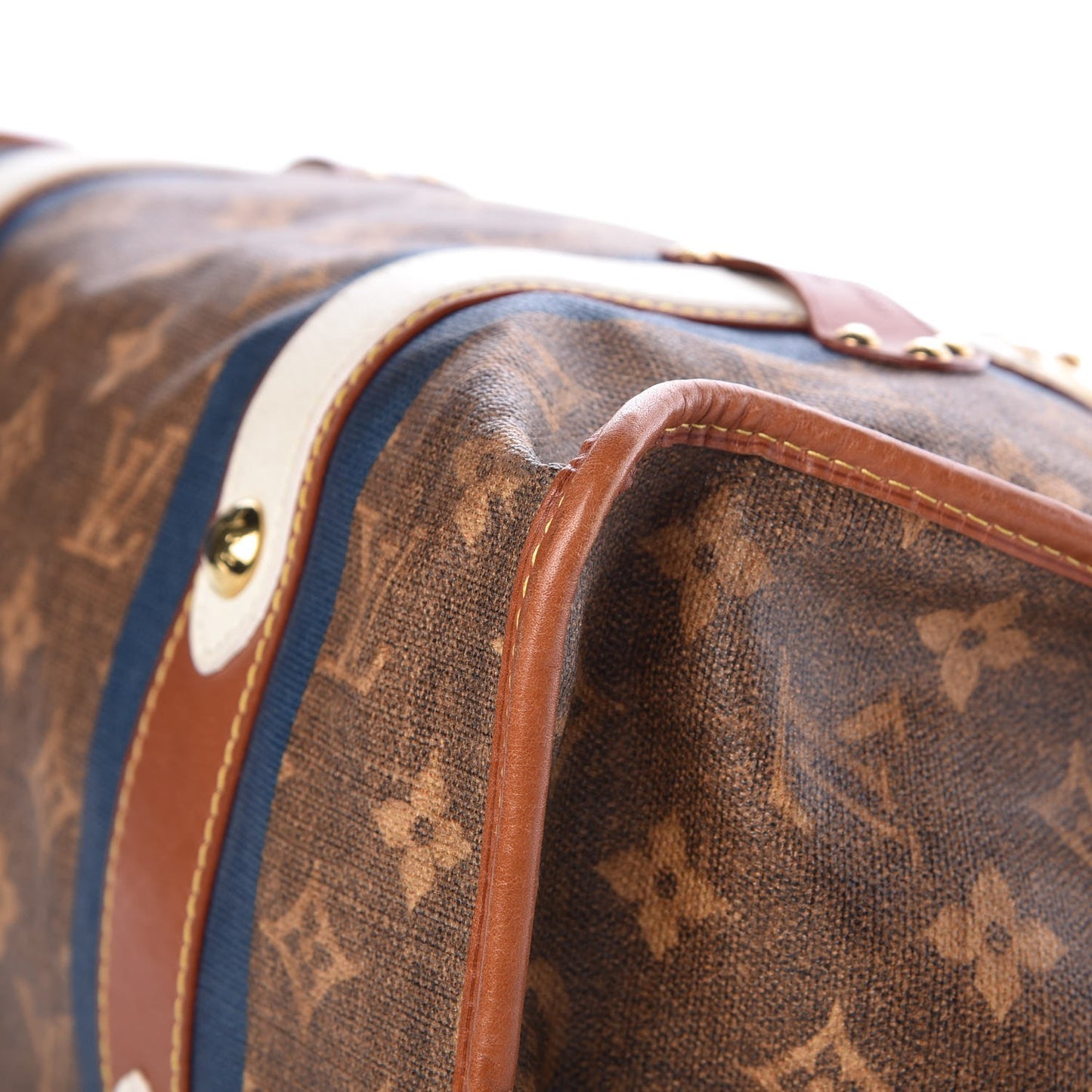 Monogram Rayures Tisse Sac GM Blue