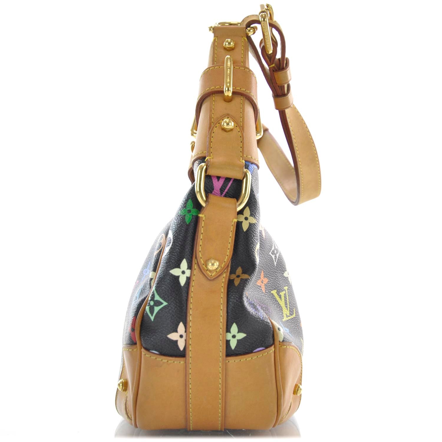 Louis Vuitton Monogram Multicolor Greta Black 4 of 9