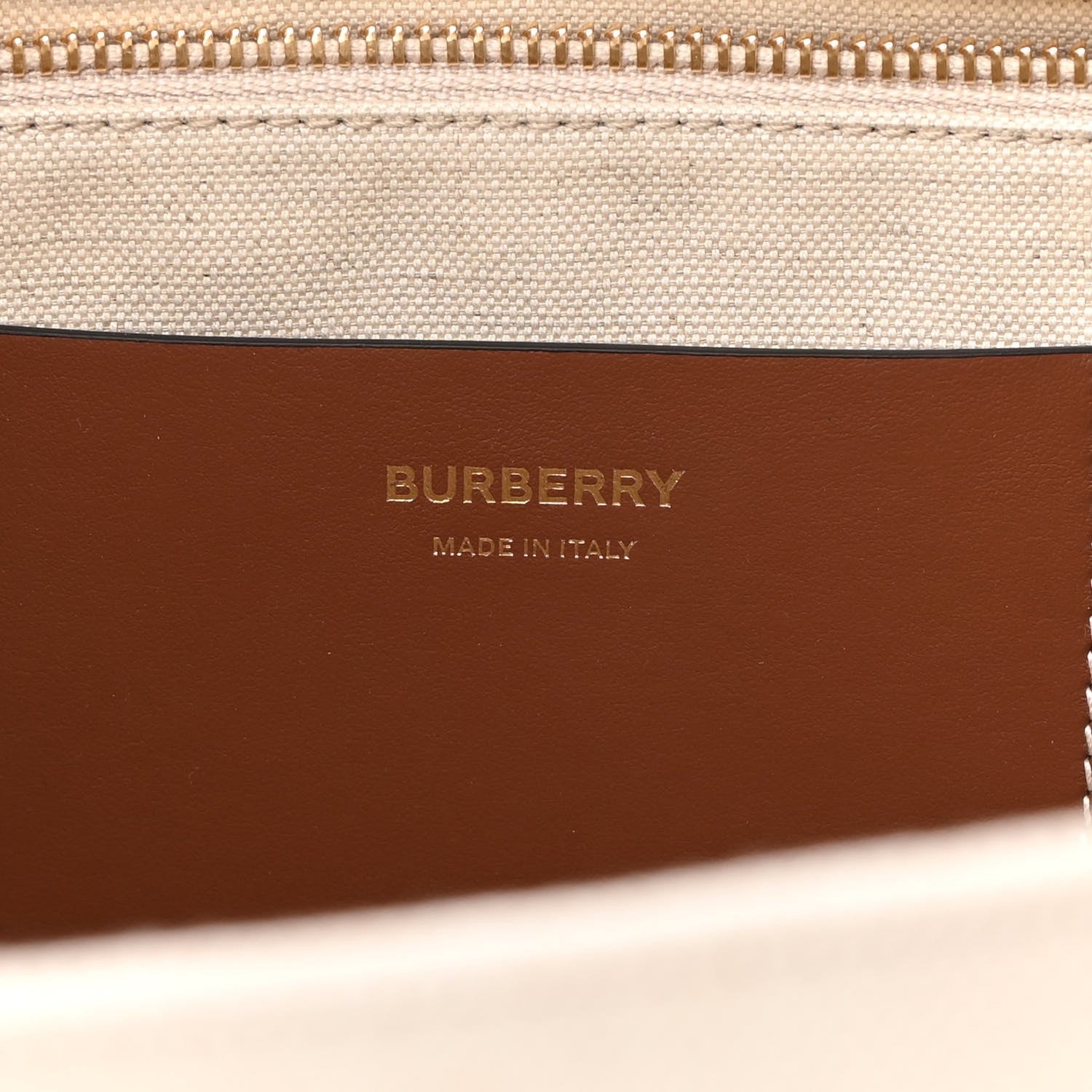 Burberry Canvas Smooth Calfskin Medium Two Tone Freya Tote Brown 6 of 8