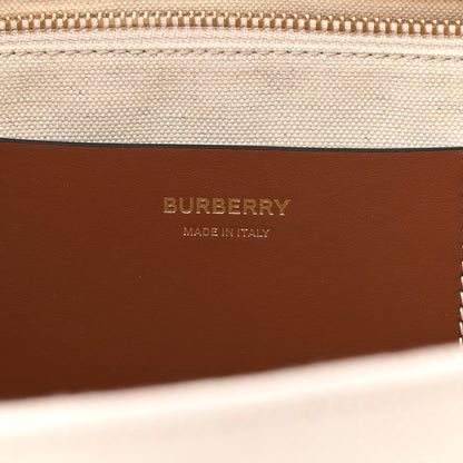 Burberry Canvas Smooth Calfskin Medium Two Tone Freya Tote Brown 6 of 8