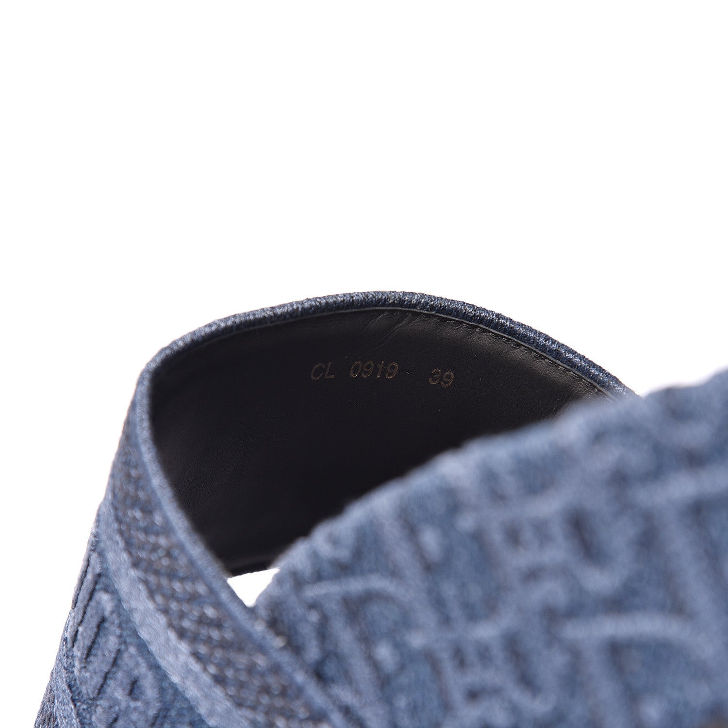 Christian Dior Oblique Denim D-Way Platform Sandal 39 Blue 7 of 10