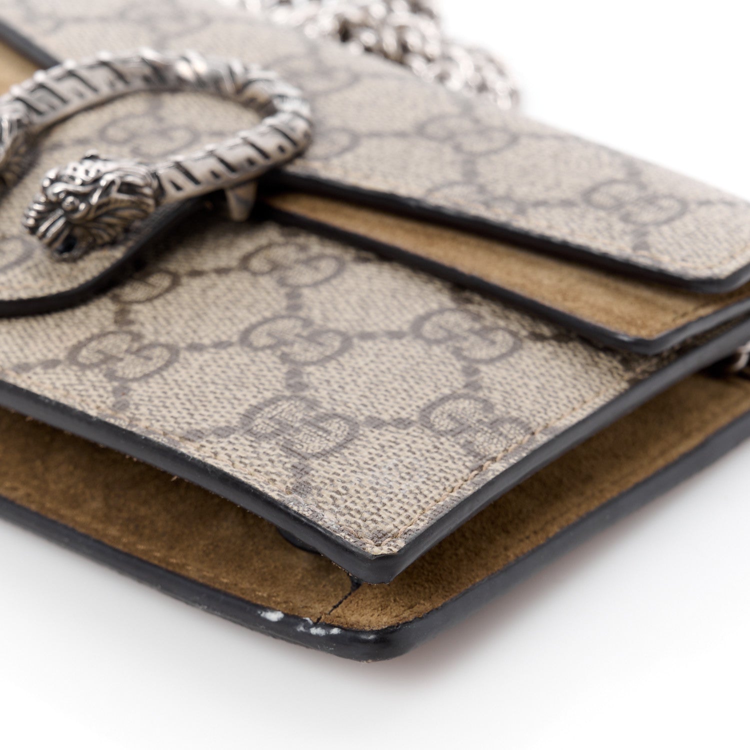 Gucci GG Supreme Monogram Super Mini Dionysus Shoulder Bag Taupe 9 of 10