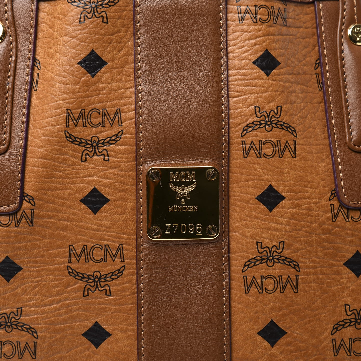 Visetos Medium Liz Reversible Shopper Tote Cognac