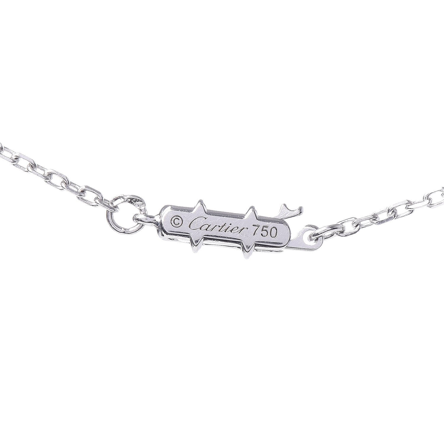 Cartier 18K White Gold Diamond Rose Quartz Spessartine Garnet Citrine Pink Tourmaline Sorbet Pendant Necklace 7 of 8