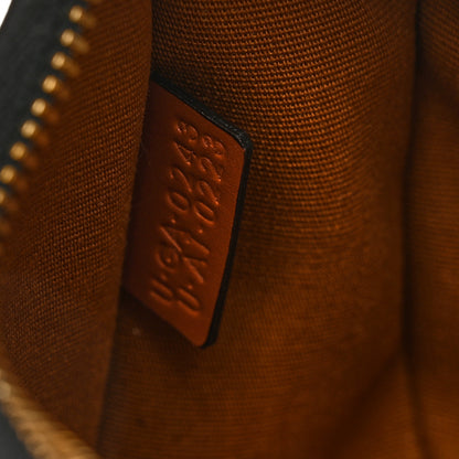 Celine Triomphe Canvas Calfskin Ava Shoulder Bag Tan 7 of 12