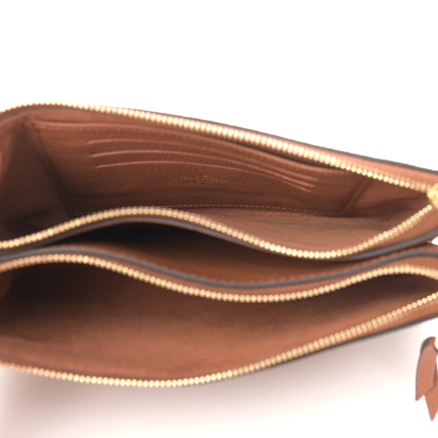 Empreinte Monogram Giant Double Zip Pochette Caramel