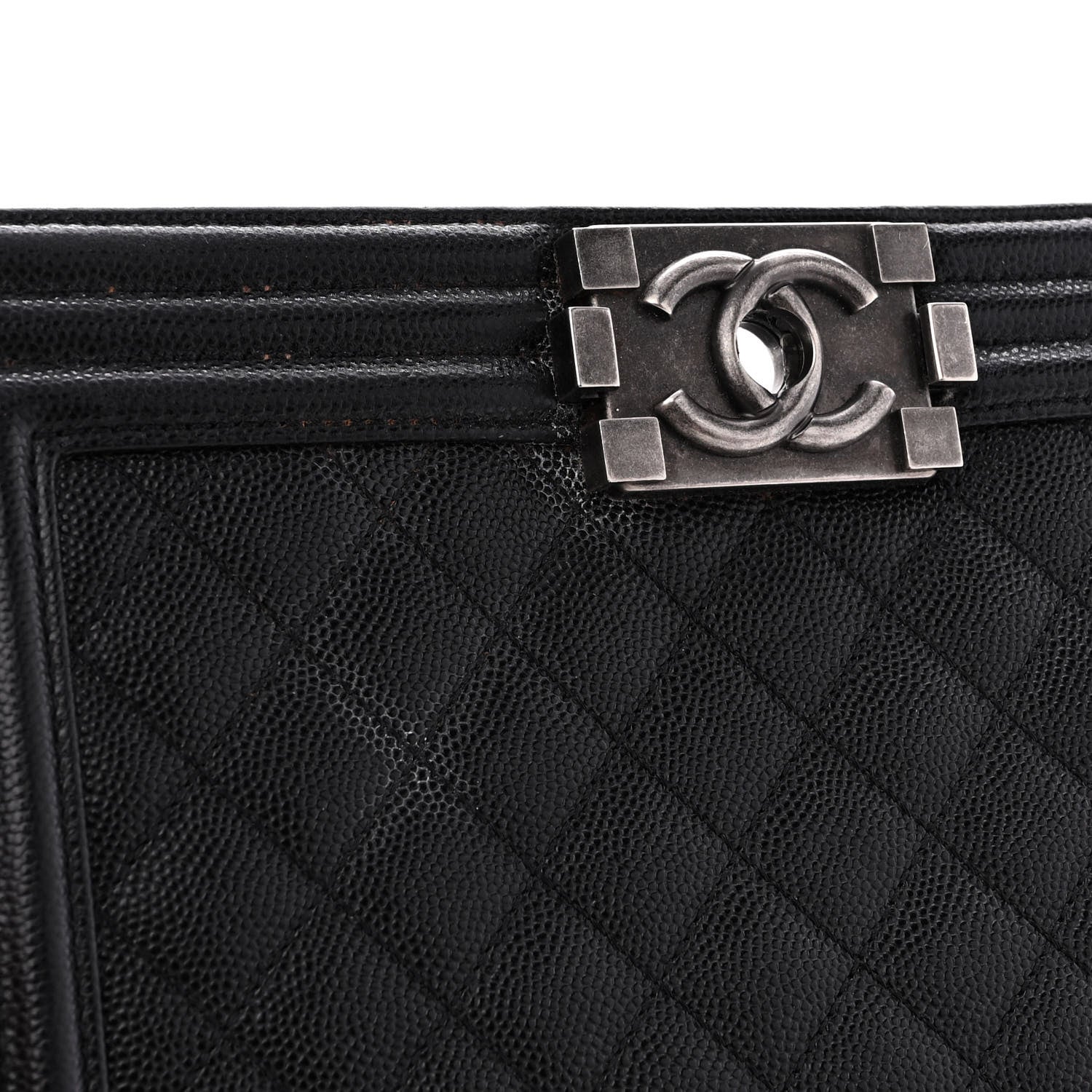 Chanel Caviar Quilted Medium Boy Flap Black 13 of 15
