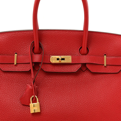 Hermes Togo Birkin 35 Rouge Casaque 8 of 12