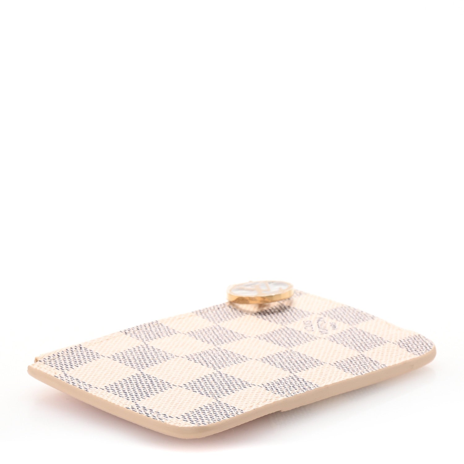 Louis Vuitton Damier Azur Zipped Romy Card Holder Rose Ballerine 4 of 7