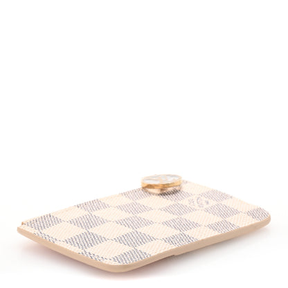Louis Vuitton Damier Azur Zipped Romy Card Holder Rose Ballerine 4 of 7