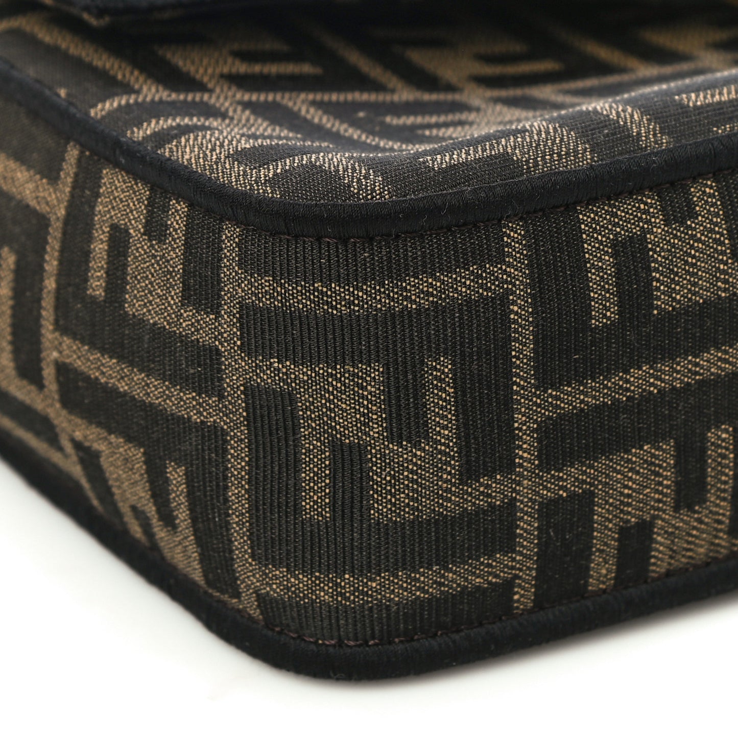 Fabric Jacquard FF 1974 Medium Baguette Tobacco Moro Black