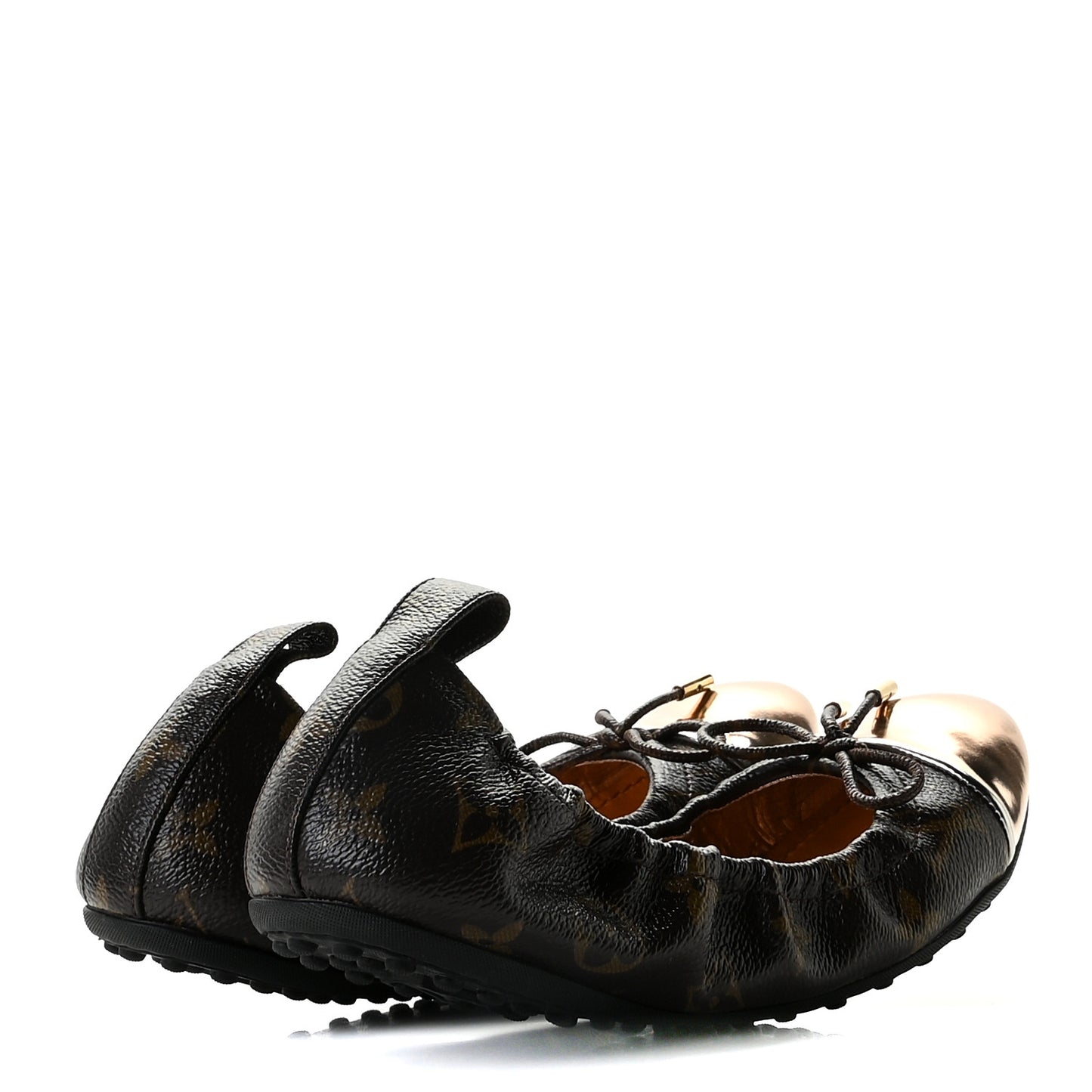 Monogram Flirty Ballerina Flats 37.5 Gold