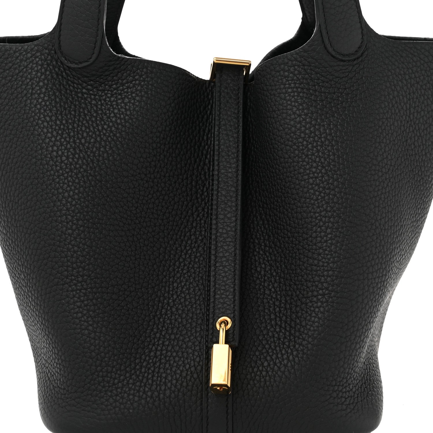 Hermes Taurillon Clemence Picotin Lock 22 MM Black 8 of 11