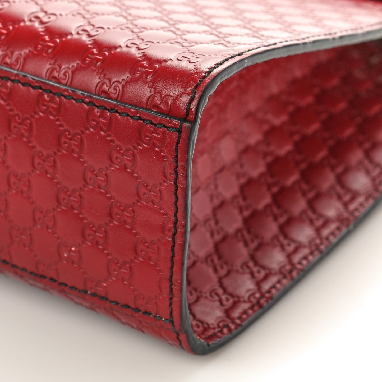 Microguccissima Medium Emily Chain Shoulder Bag Red