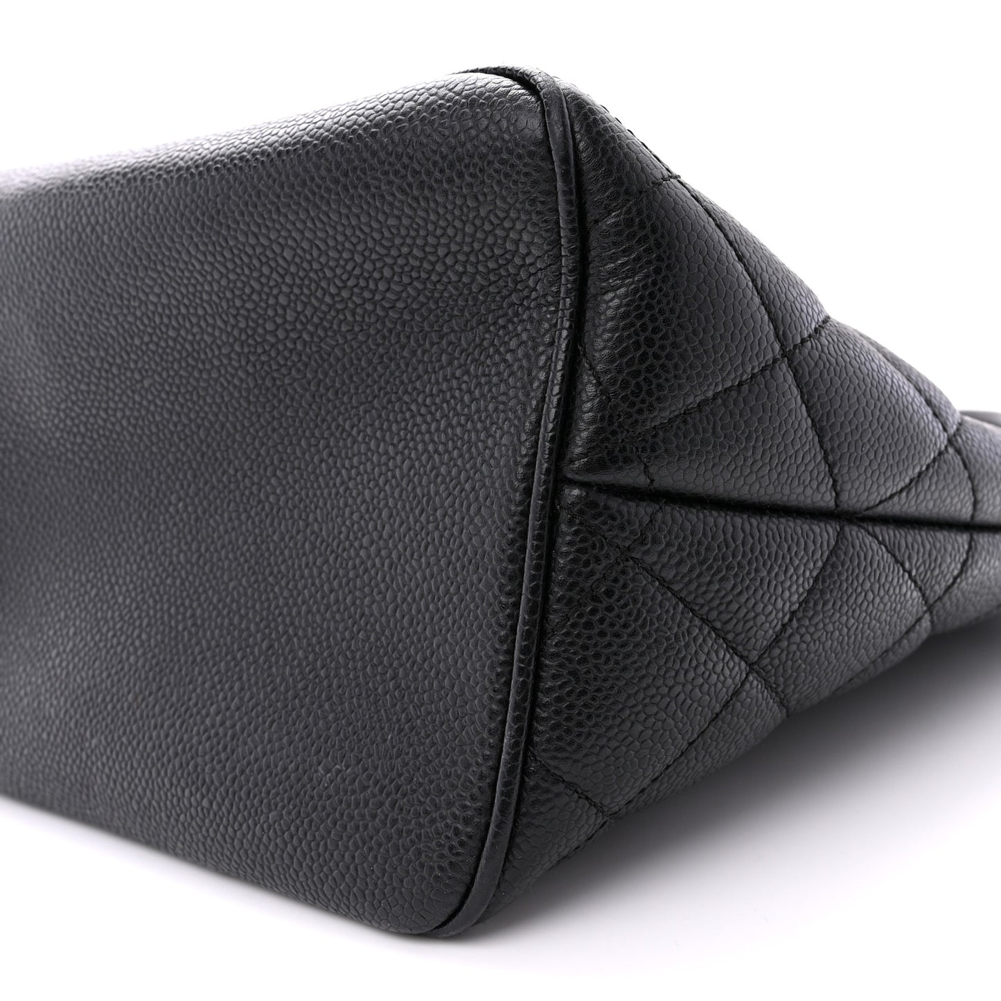 Caviar Quilted Medallion Tote Black