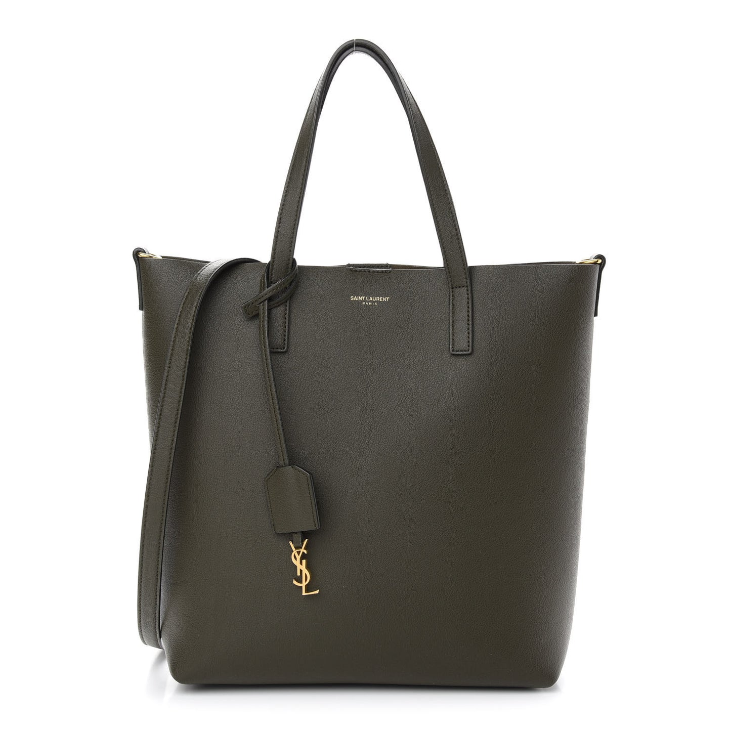 Calfskin Toy Shopping Tote Olive