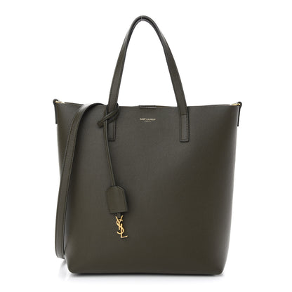Saint Laurent Calfskin Toy Shopping Tote Olive 1 of 9