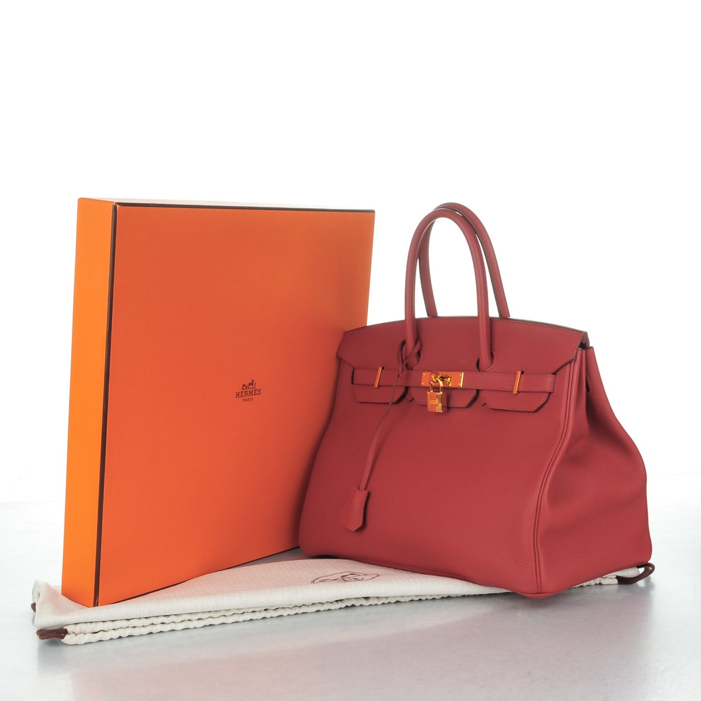 Togo Birkin 35 Vermillion