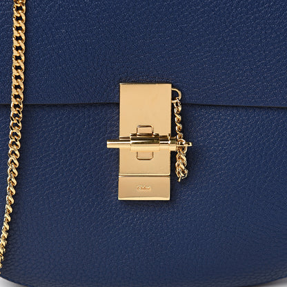 Chloe Grained Lambskin Drew Shoulder Bag Royal Navy 10 of 10