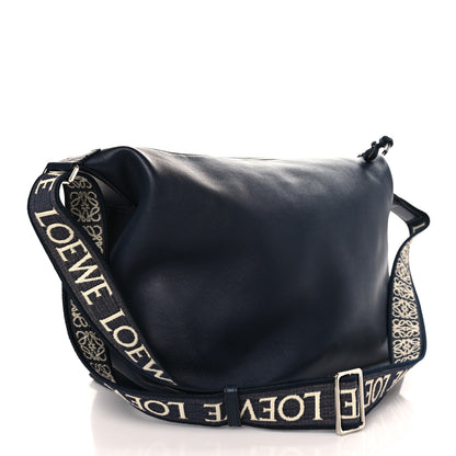 Loewe Supple Smooth Calfskin Jacquard Cubi Crossbody Bag Deep Navy 3 of 9