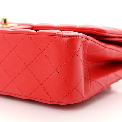 Chanel Lambskin Quilted Medium Double Flap Red 10 of 10