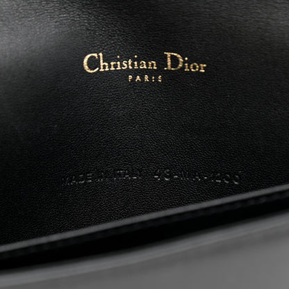 Christian Dior Lambskin Cannage Lady Dior Chain Wallet Black 8 of 13
