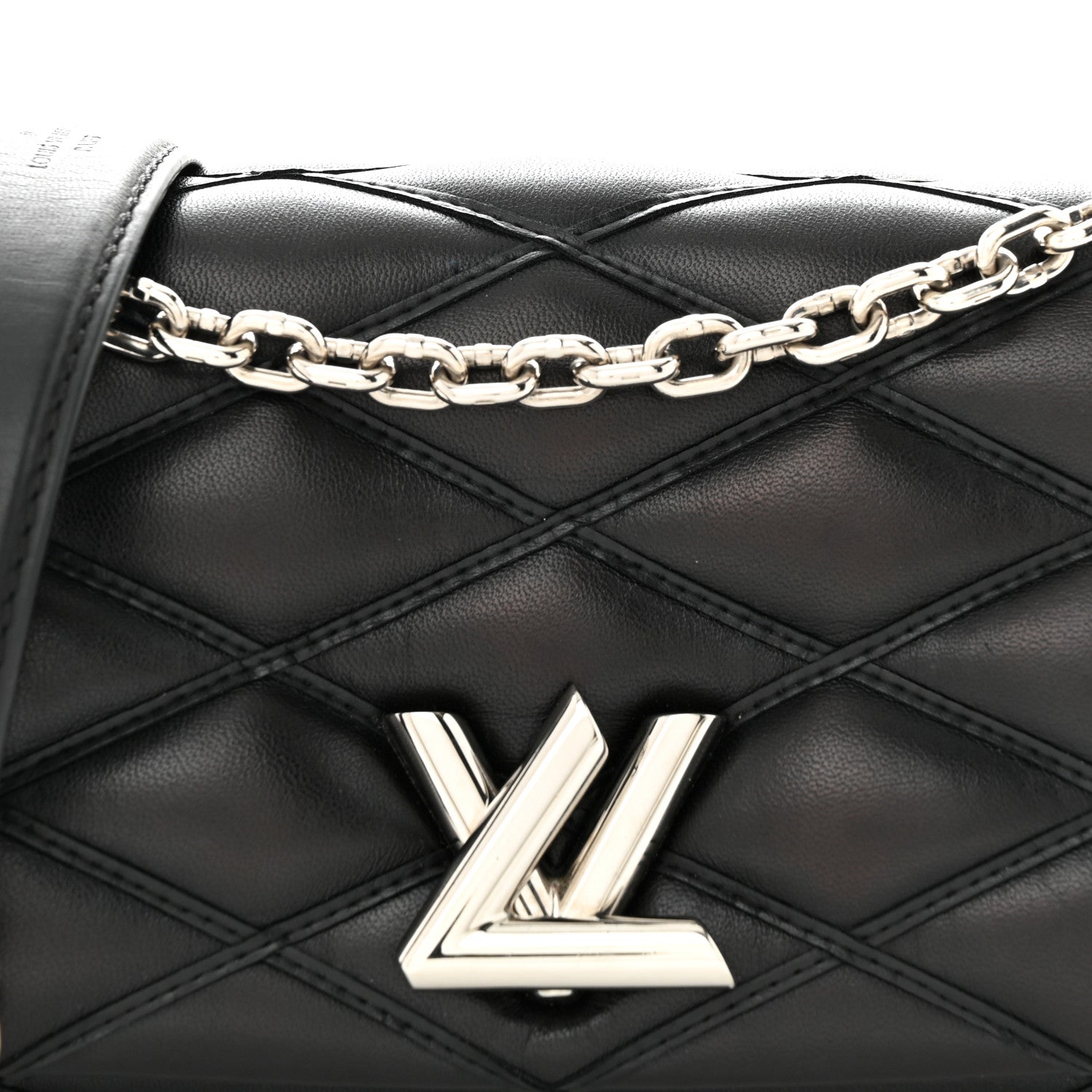 Louis Vuitton Lambskin Malletage GO-14 PM Black 7 of 12
