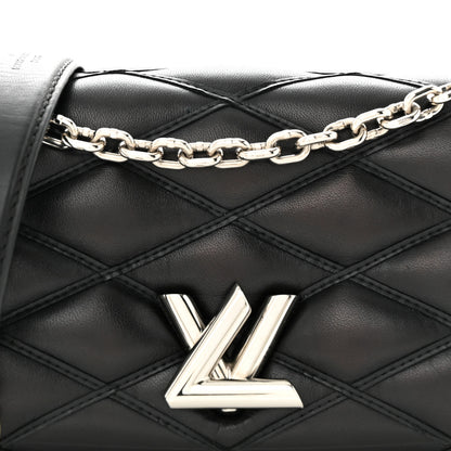 Louis Vuitton Lambskin Malletage GO-14 PM Black 7 of 12