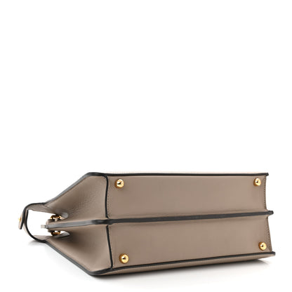 Fendi Vitello Seta Chenille FF Medium Peekaboo I SEE U Satchel Tortora Nuvola 4 of 14