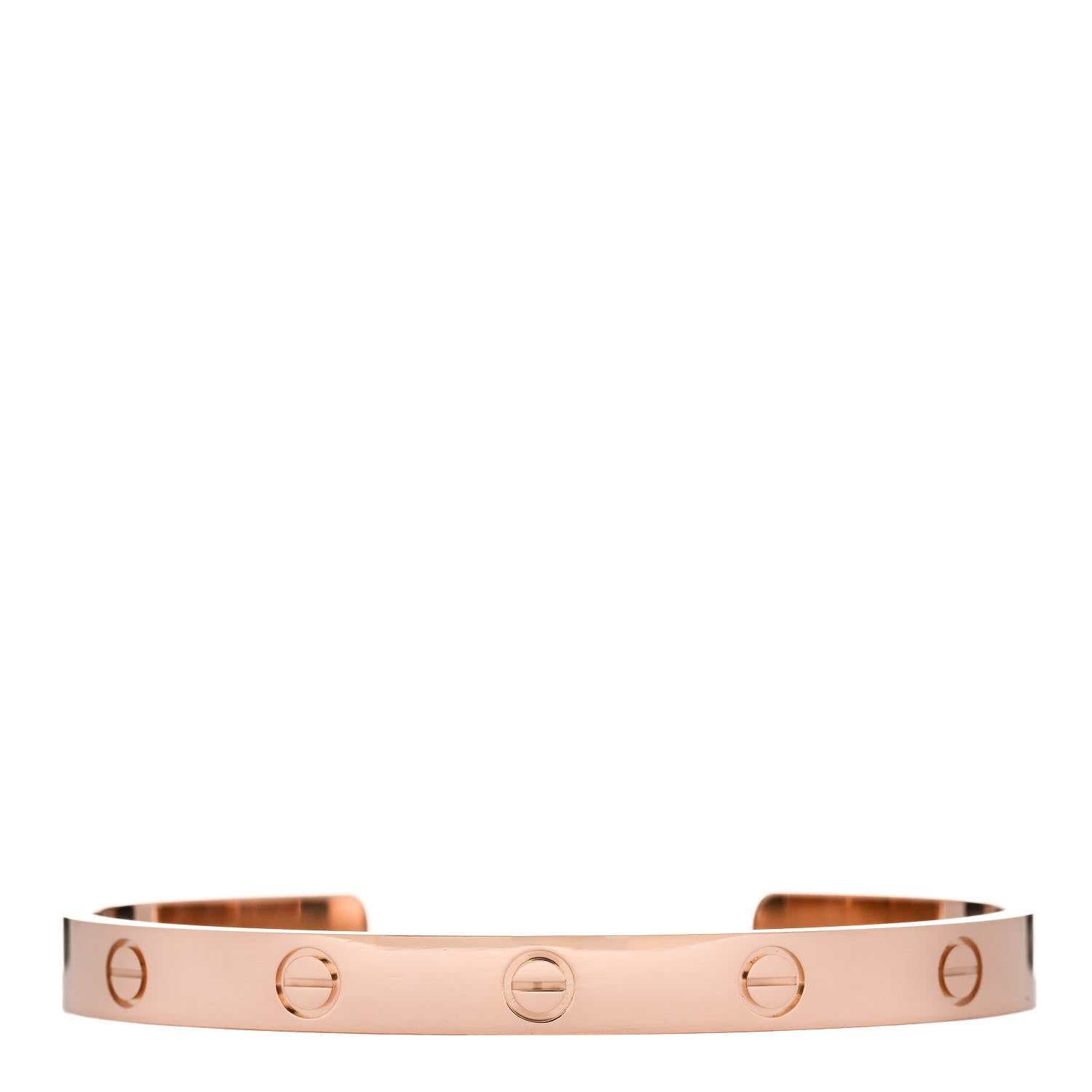 Cartier 18K Pink Gold LOVE Cuff Bracelet 18 1 of 4
