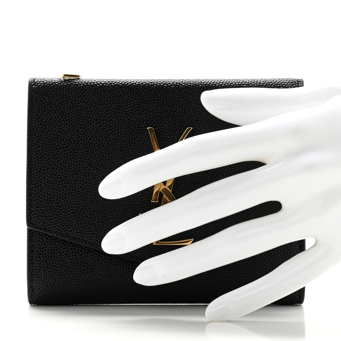 Grain De Poudre Monogram Bi-Fold Wallet Black