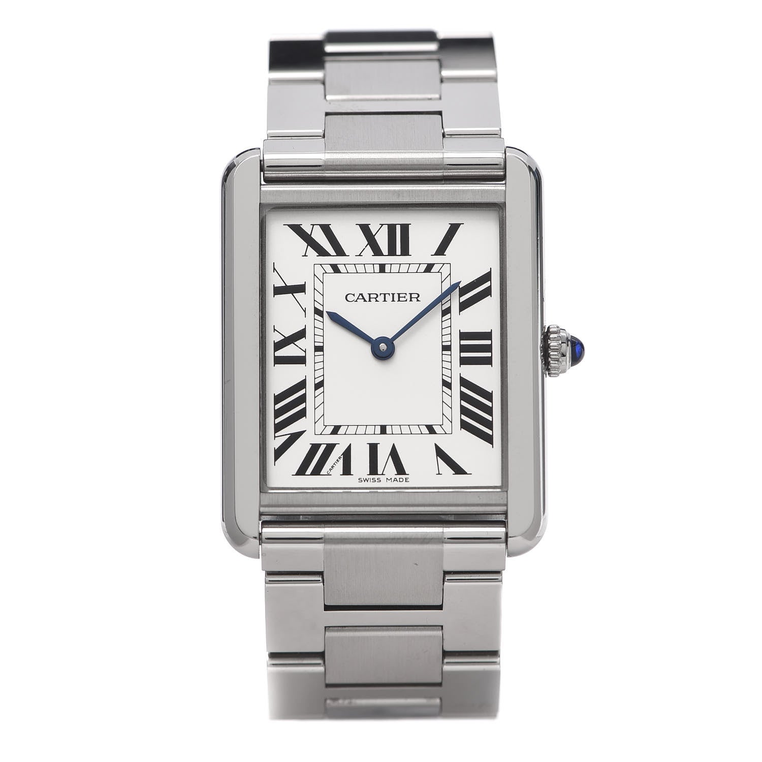 Cartier Stainless Steel 27mm Tank Solo Quartz Watch 1 of 8