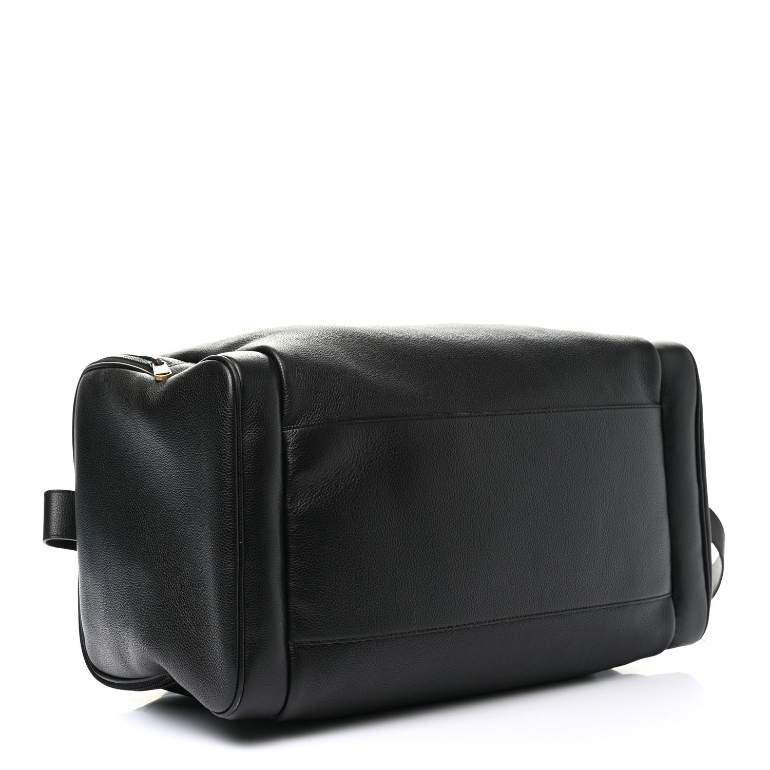 Gucci Grained Calfskin Logo Duffle Bag Black 3 of 10
