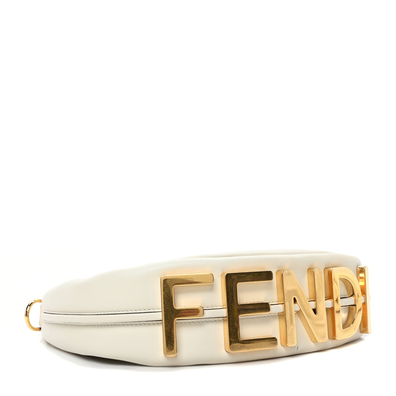 Fendi Vitello Grace Matte Small Fendigraphy Hobo Bag White Ice 4 of 9