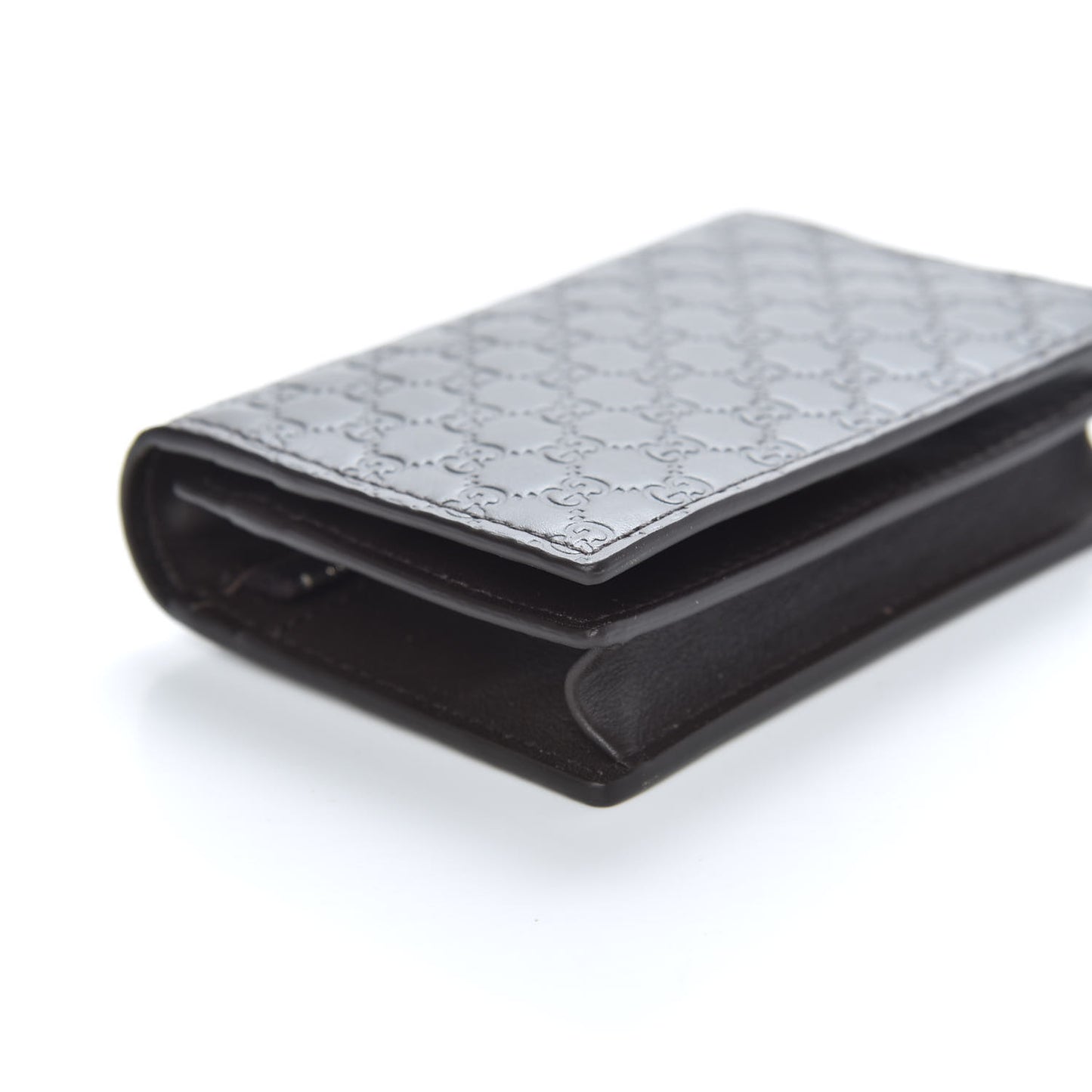 Microguccissima Card Case Wallet Black