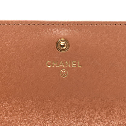 Chanel Lambskin Quilted Chanel 19 Flap Wallet Brown 6 of 9