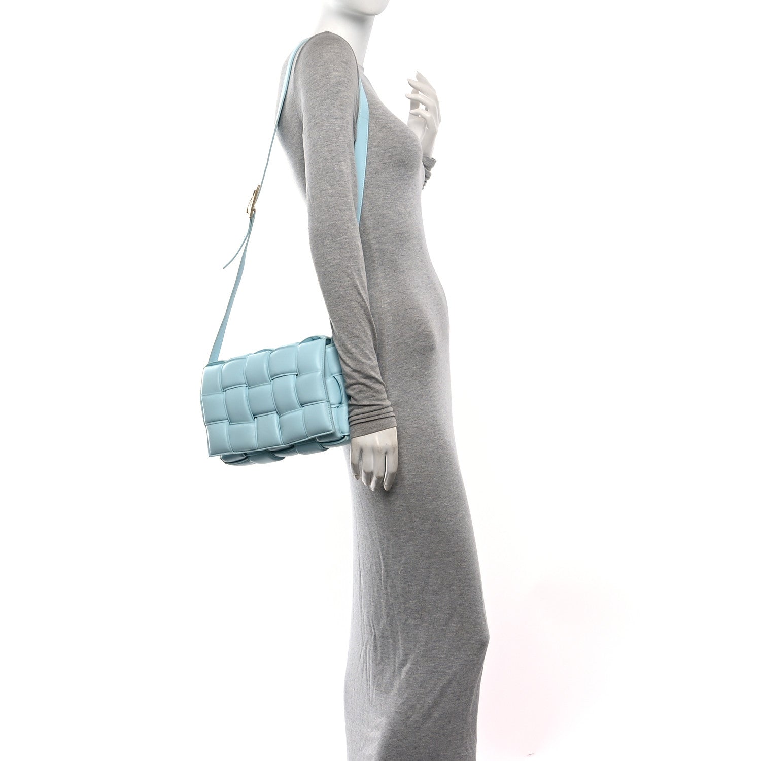 Bottega Veneta Nappa Maxi Intreccio Padded Cassette Crossbody Bag Ice 2 of 13