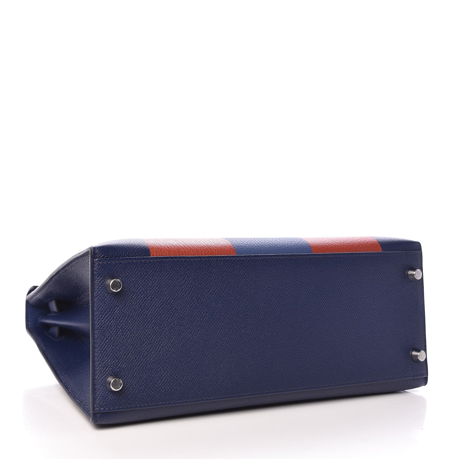 Hermes Epsom Taurillon Clemence Chevre Mysore Horseshoe Kellygraphie Lettre M Kelly Sellier 28 Bleu Sapphire Brighton Brique 5 of 12