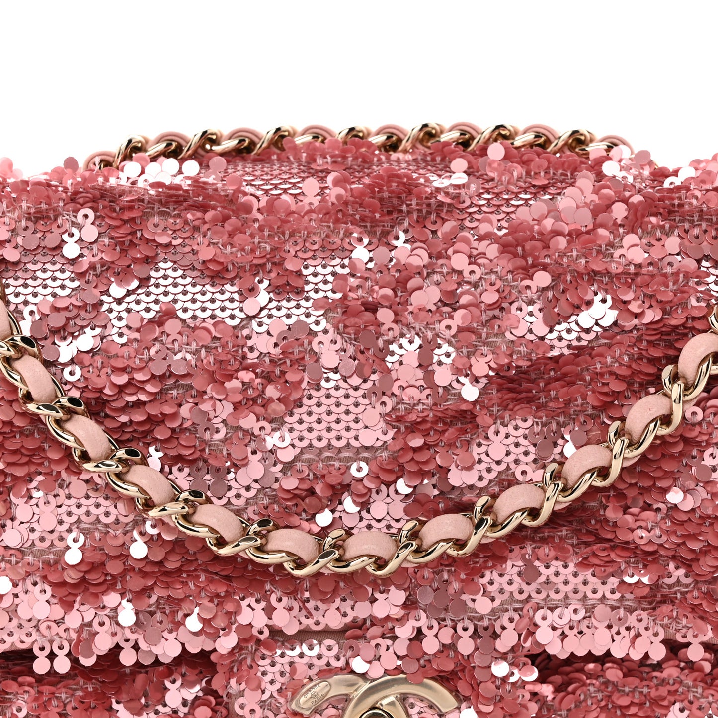 Sequin Mini Rectangular Flap Pink
