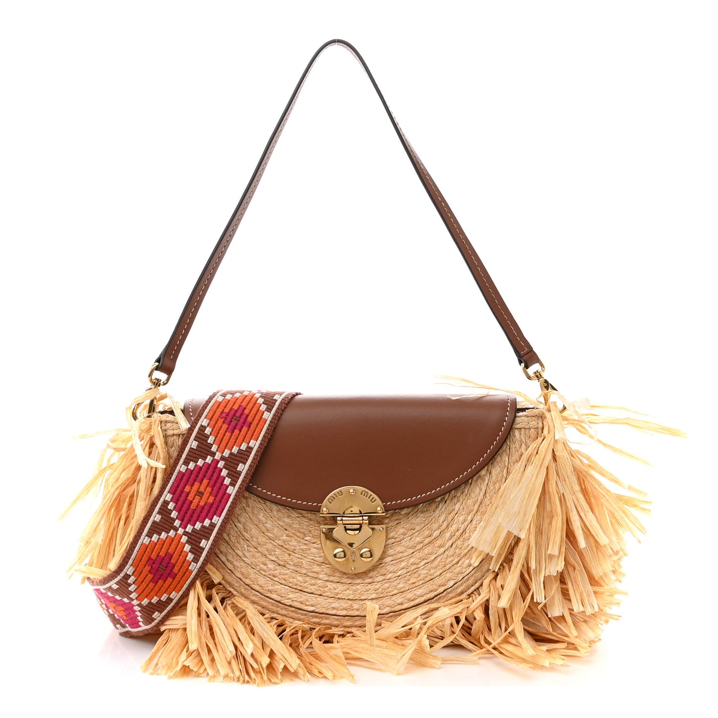 Raffia Fringe On The Coast Shoulder Bag