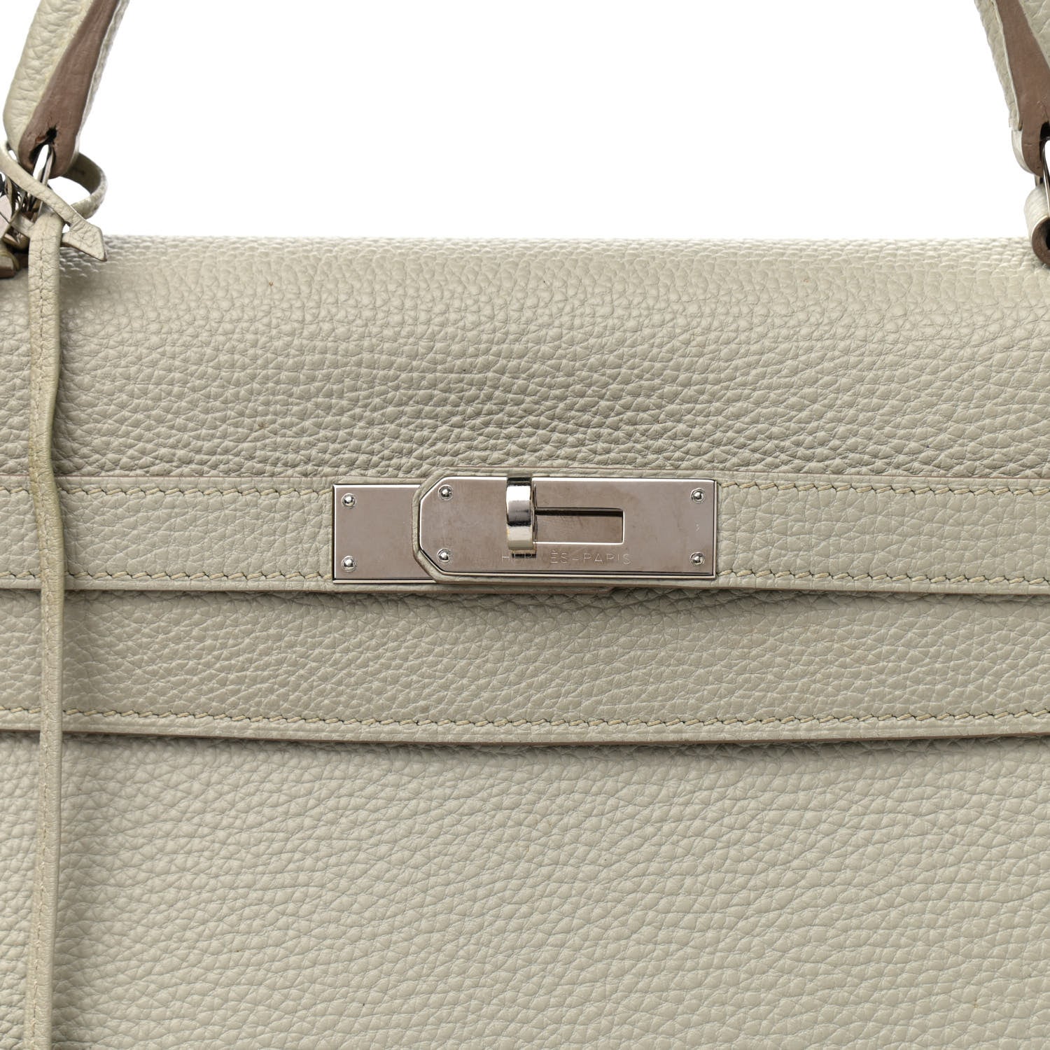 Hermes Taurillon Clemence Kelly Retourne 32 Gris Perle 8 of 13