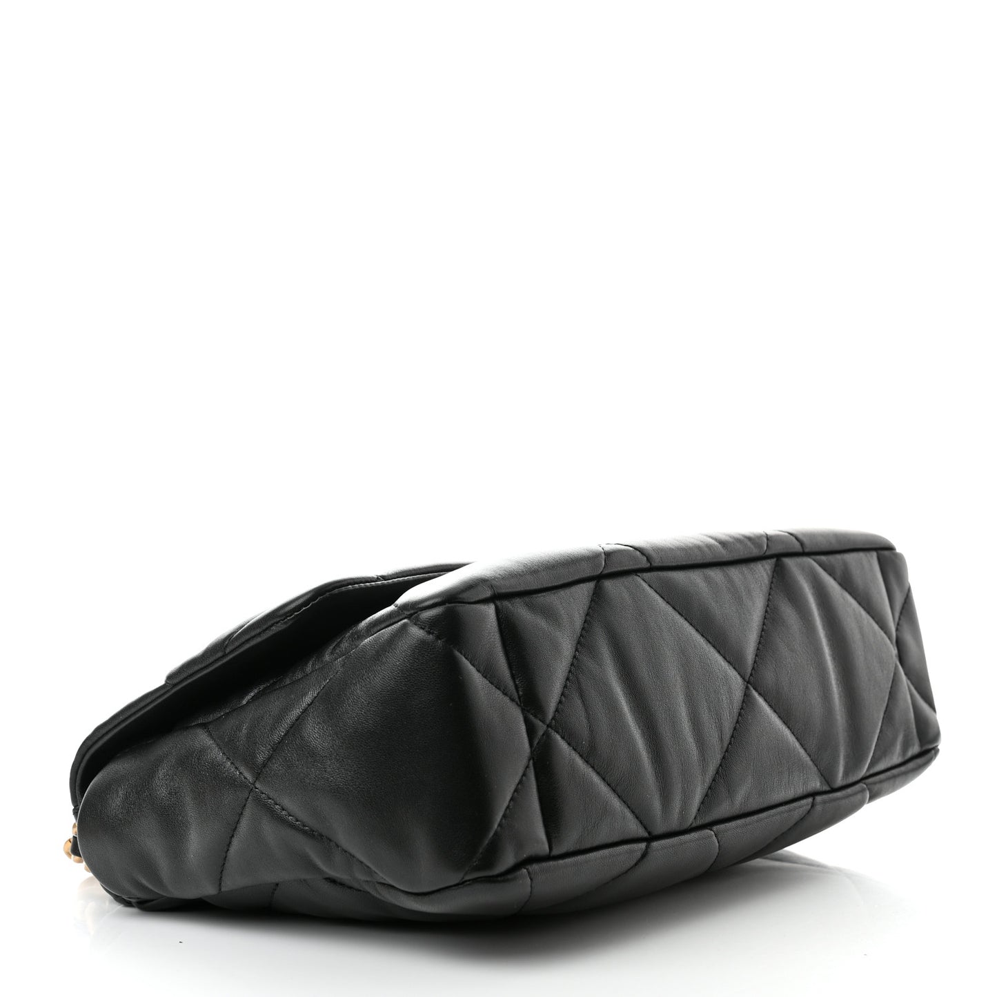 Lambskin Quilted Large Chanel 19 Flap Black